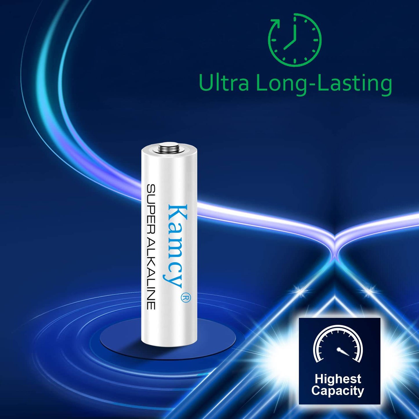 KAMCY AAA Batteries, 1400mAh, 1.5V Triple AAA Batteries (12 Pack), High-Performance Alkaline Batteries AAA Size, Long-Lasting & Leakproof Single-Use AAA Battery