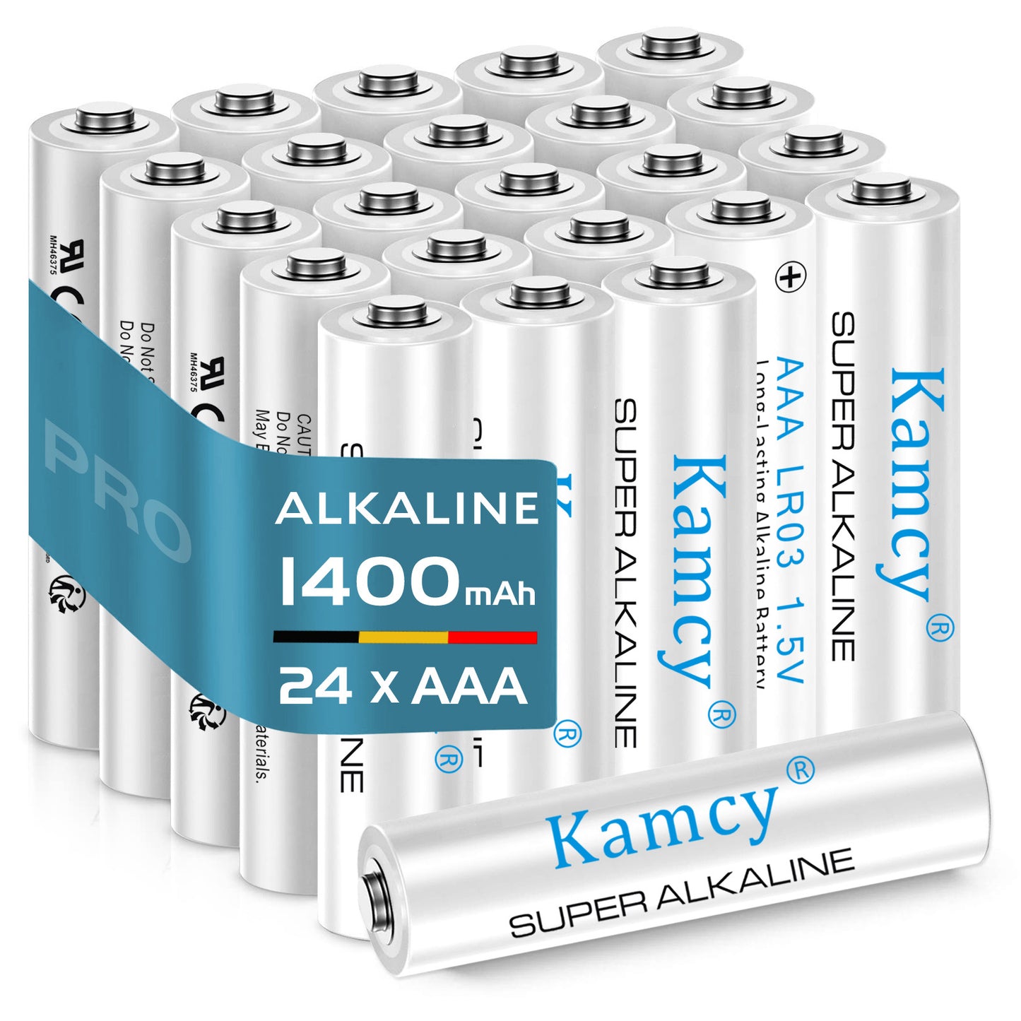 KAMCY AAA Batteries 24 Pack, 1400mAh, Triple AAA Batteries 1.5V, Long Lasting High-Performance AAA Alkaline Batteries, Leakproof Single Use Batteries AAA Size