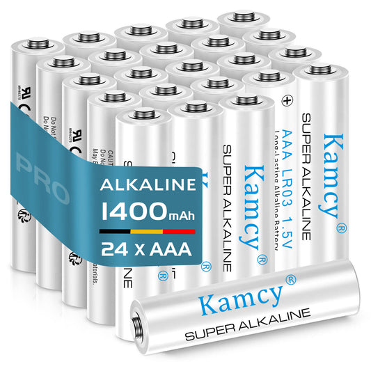 KAMCY AAA Batteries 24 Pack, 1400mAh, Triple AAA Batteries 1.5V, Long Lasting High-Performance AAA Alkaline Batteries, Leakproof Single Use Batteries AAA Size