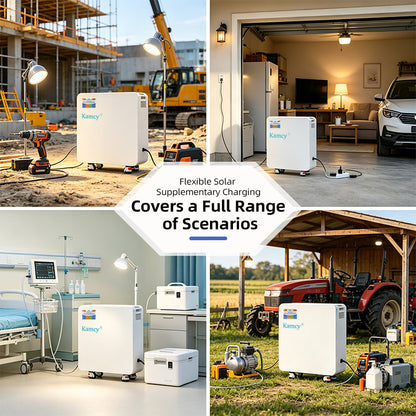 32kWh Portable LiFePO4 Energy Storage System, Off-Grid Mobile Power Station with Smart BMS, Backup Power for RV, Yacht, Solar & Wind System, Industrial Emergency Power Supply, Complete Global Certifications