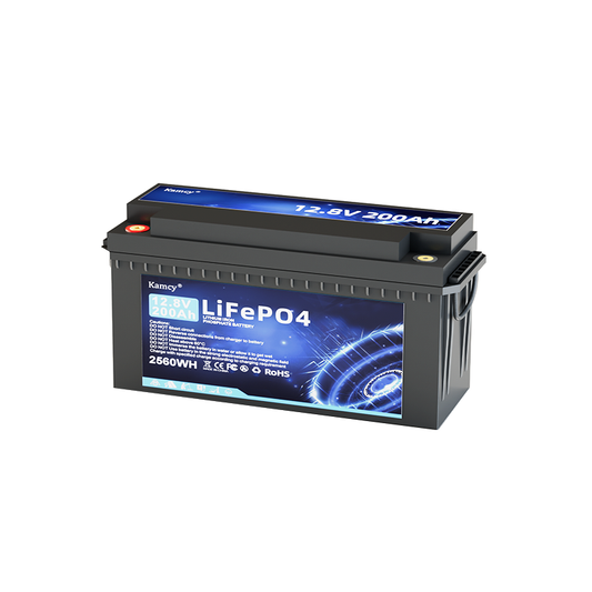 12.8V 200AH Lithium Iron Phosphate Rechargeable Battery for RVs, Yachts and Electric Vehicles