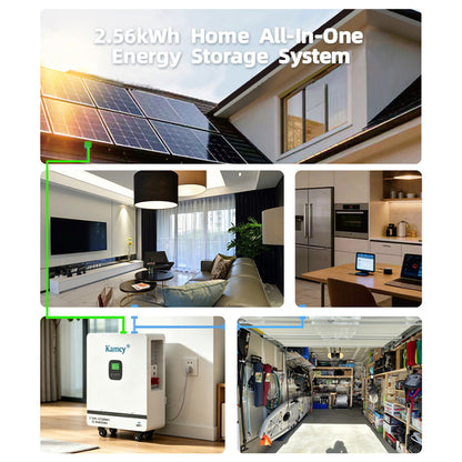 2.56kWh Home All-In-One Energy Storage System 2560Wh Solar Storage Inverter Off-Grid Emergency Power