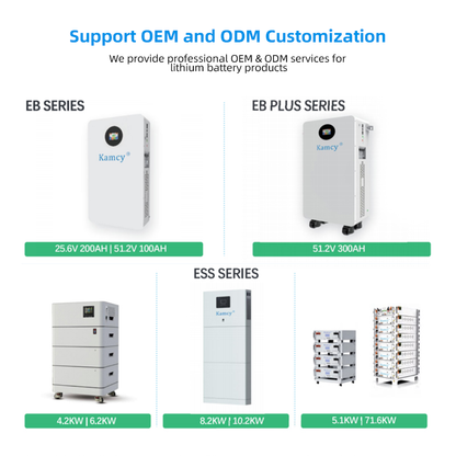 Stackable Home Energy Storage System, 5.12kWh-30.72kWh Expandable LiFePO4 Battery Backup Power, 5kW/15kW All-in-One Off-Grid & Grid-Tied Hybrid Inverter Energy Storage Unit, Smart APP Control for Home Emergency Power Solar Energy Storage